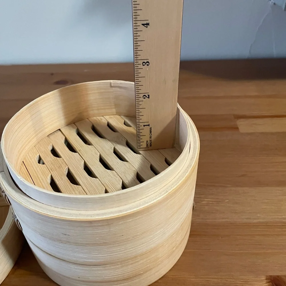 Decorative Cute‎ Mini 2 layer Bamboo Steamers With Lids